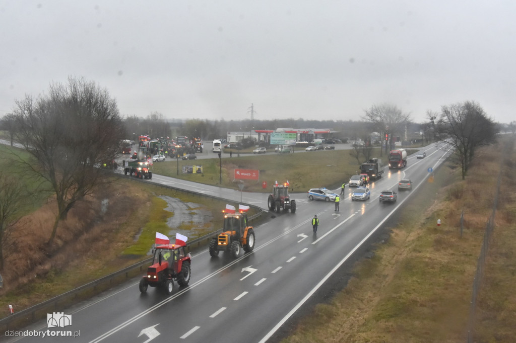 Protest rolników na DK91