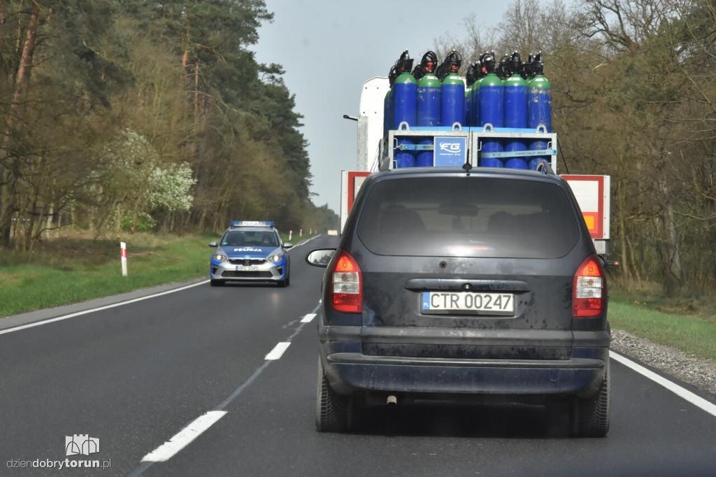 Wypadek na 'drodze śmierci' pod Toruniem