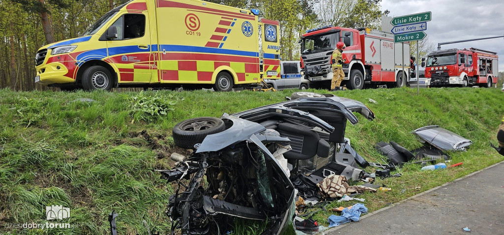 Przerażający wypadek pod Grudziądzem