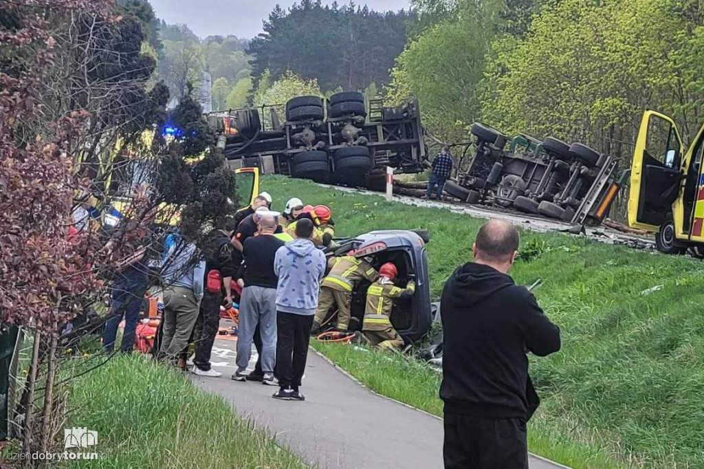 Przerażający wypadek pod Grudziądzem