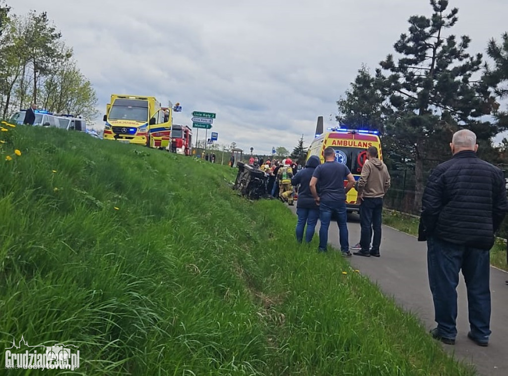 Przerażający wypadek pod Grudziądzem