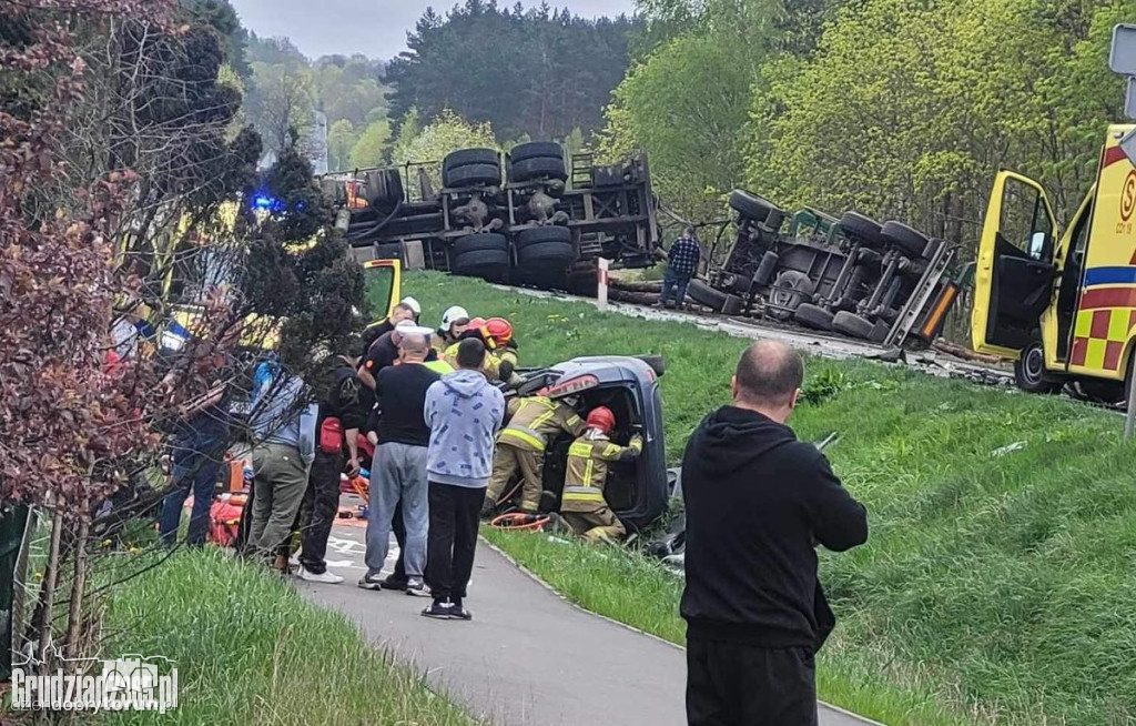 Przerażający wypadek pod Grudziądzem