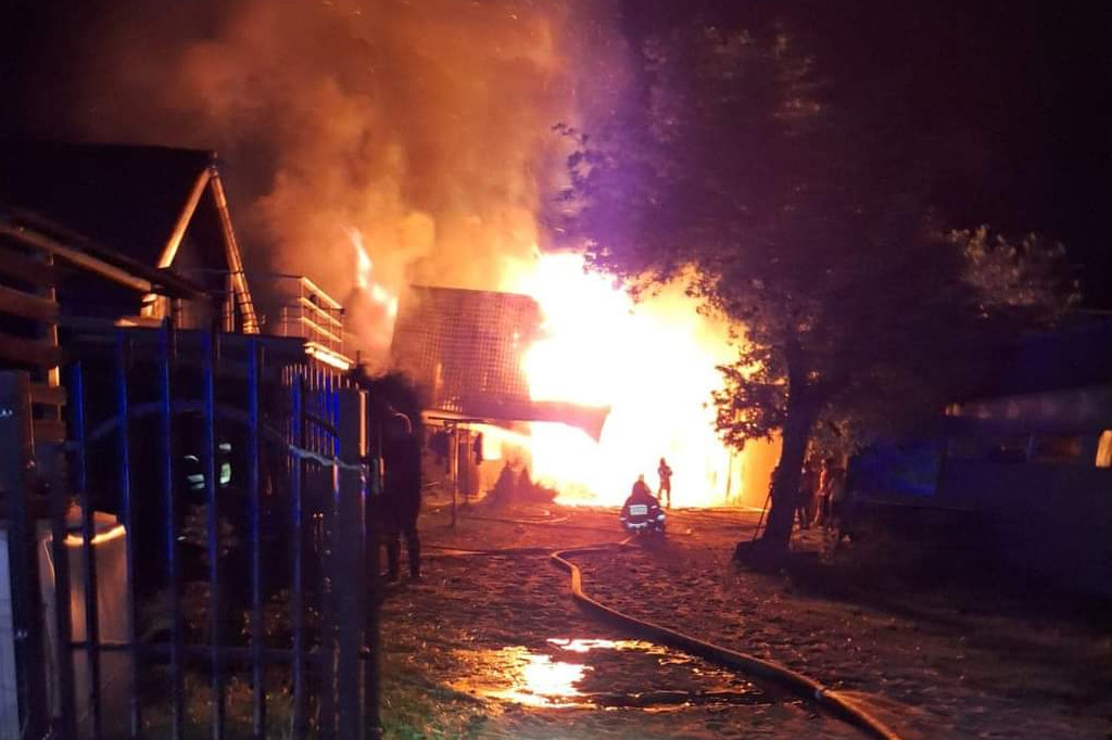 Pożar stadniny pod Solcem Kujawskim