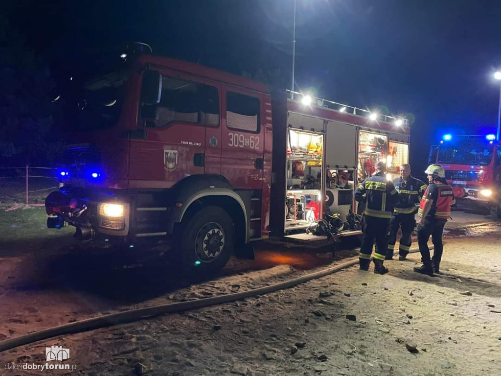 Pożar stadniny pod Solcem Kujawskim