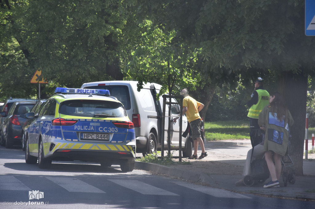 Potrącenie pieszej przy Słowackiego w Toruniu