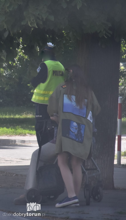 Potrącenie pieszej przy Słowackiego w Toruniu