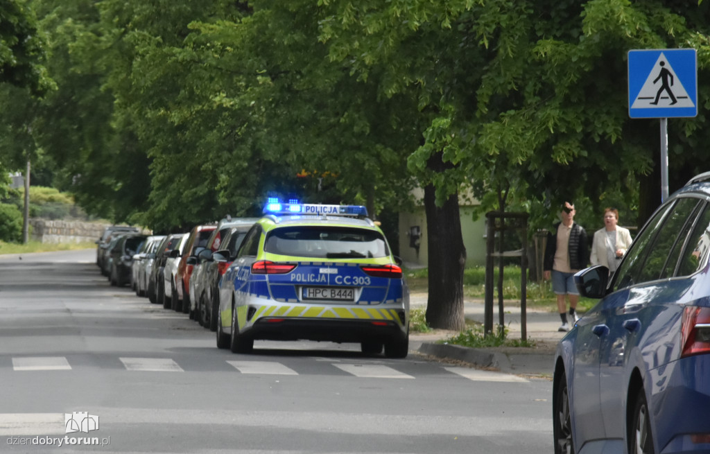 Potrącenie pieszej przy Słowackiego w Toruniu