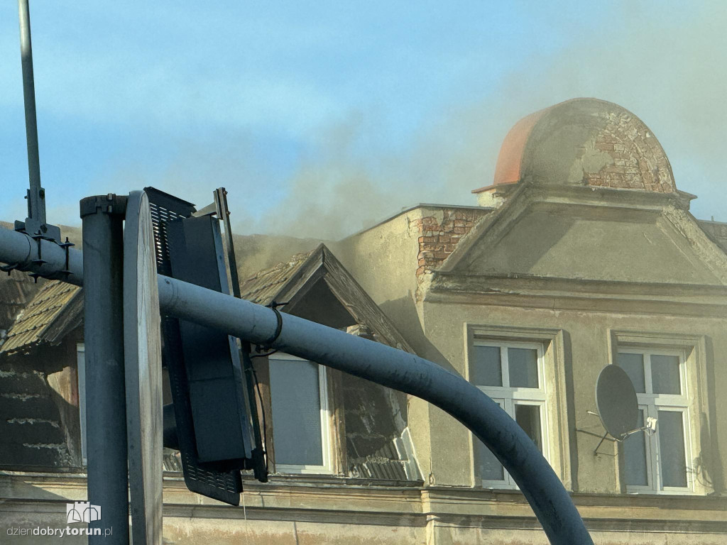 Pożar przy Kościuszki w Toruniu