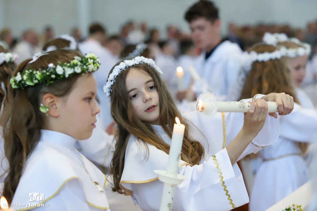 I Komunia Święta w kościele w parafii Maksymiliana Kolbego