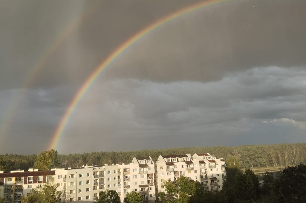 Tęcza nad Toruniem - Wasze zdjęcia!