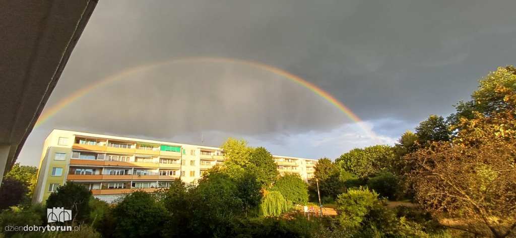 Tęcza nad Toruniem - Wasze zdjęcia!