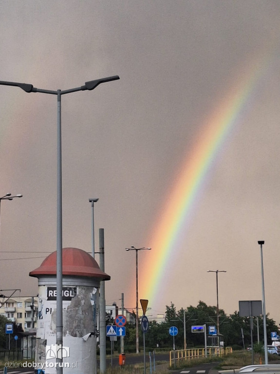 Tęcza nad Toruniem - Wasze zdjęcia!