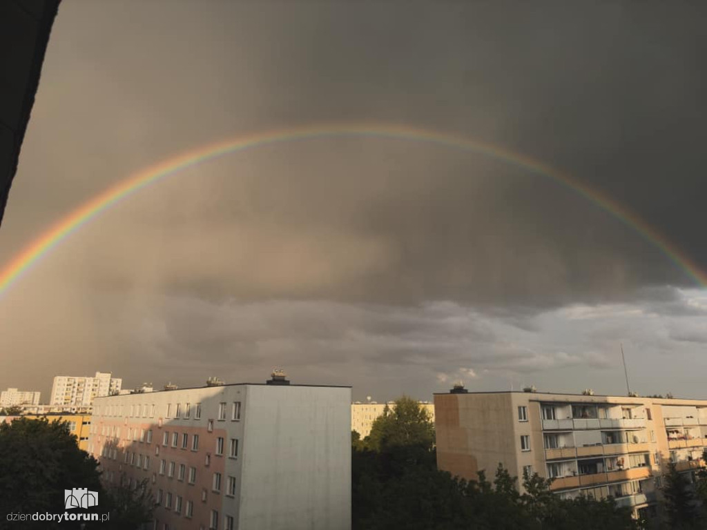 Tęcza nad Toruniem - Wasze zdjęcia!