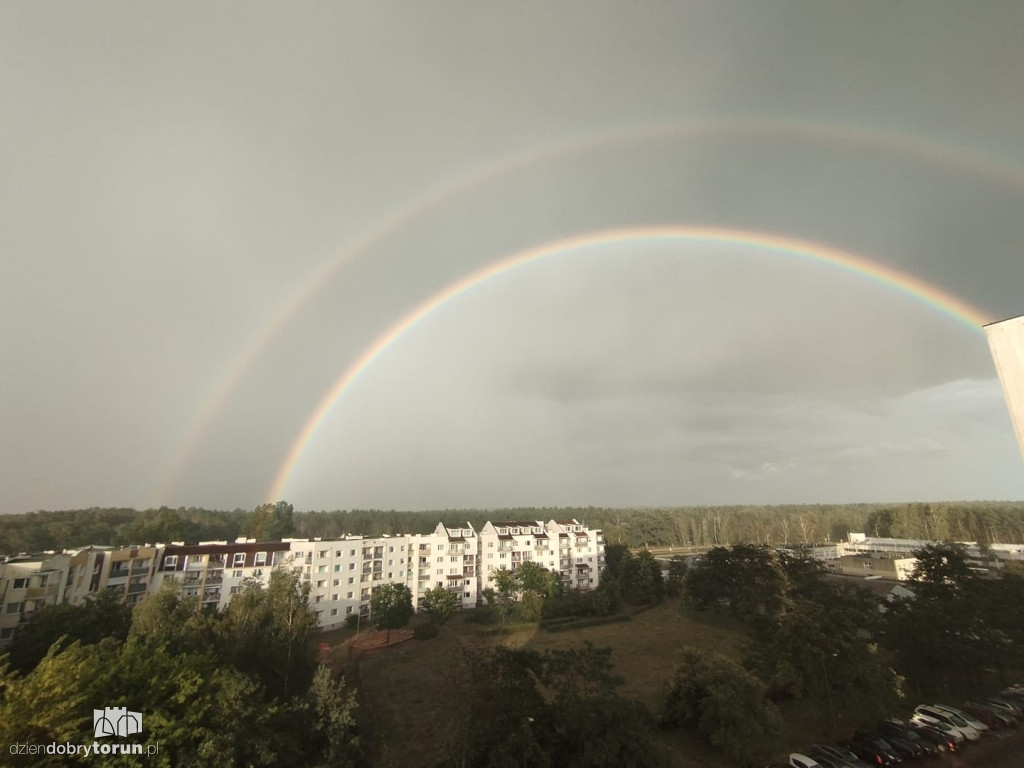 Tęcza nad Toruniem - Wasze zdjęcia!