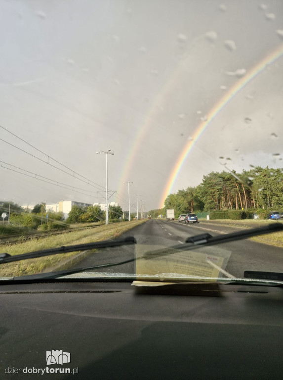 Tęcza nad Toruniem - Wasze zdjęcia!