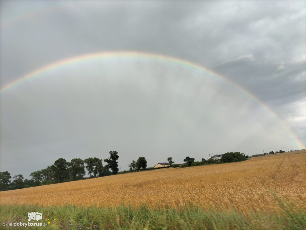 Tęcza nad Toruniem - Wasze zdjęcia!