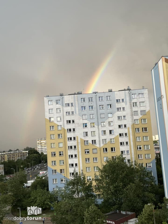 Tęcza nad Toruniem - Wasze zdjęcia!