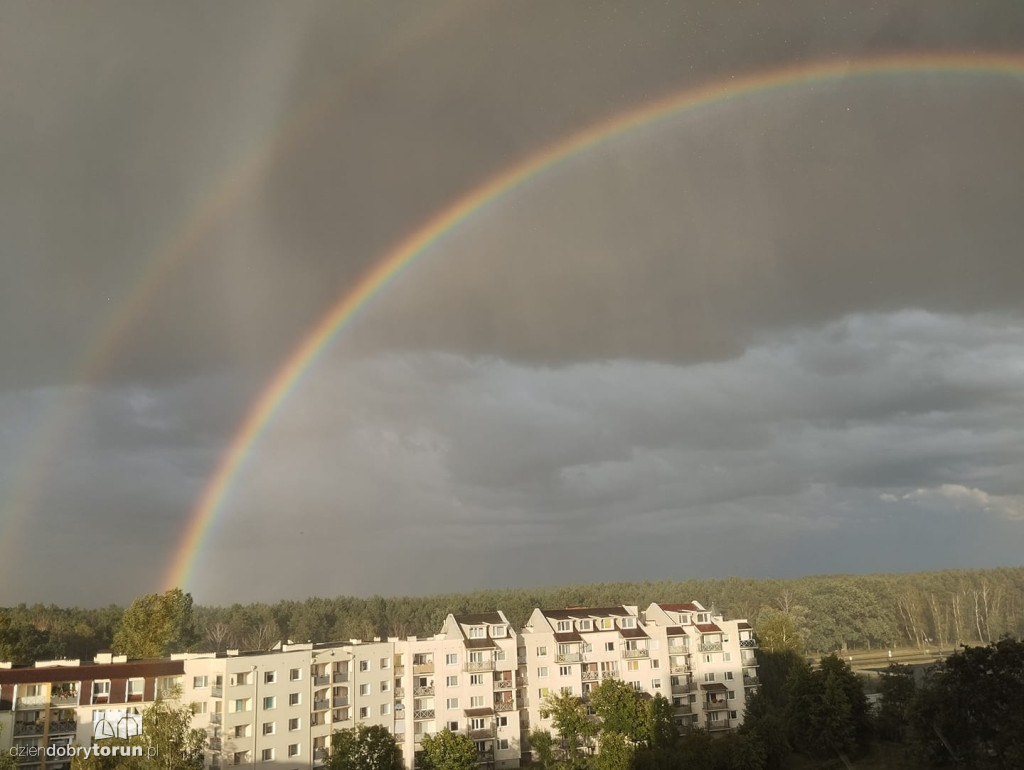 Tęcza nad Toruniem - Wasze zdjęcia!