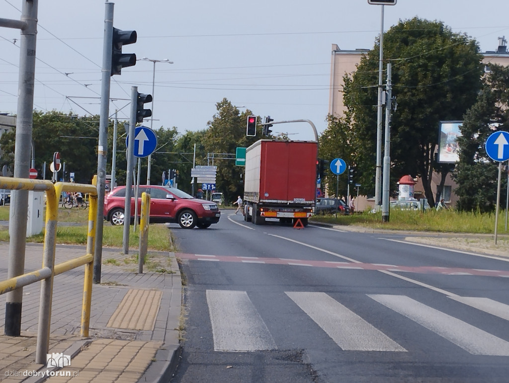 Utrudnienia w centrum Torunia