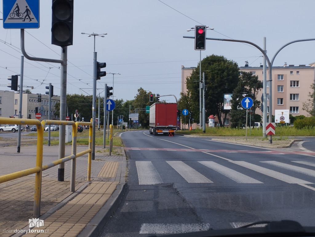 Utrudnienia w centrum Torunia