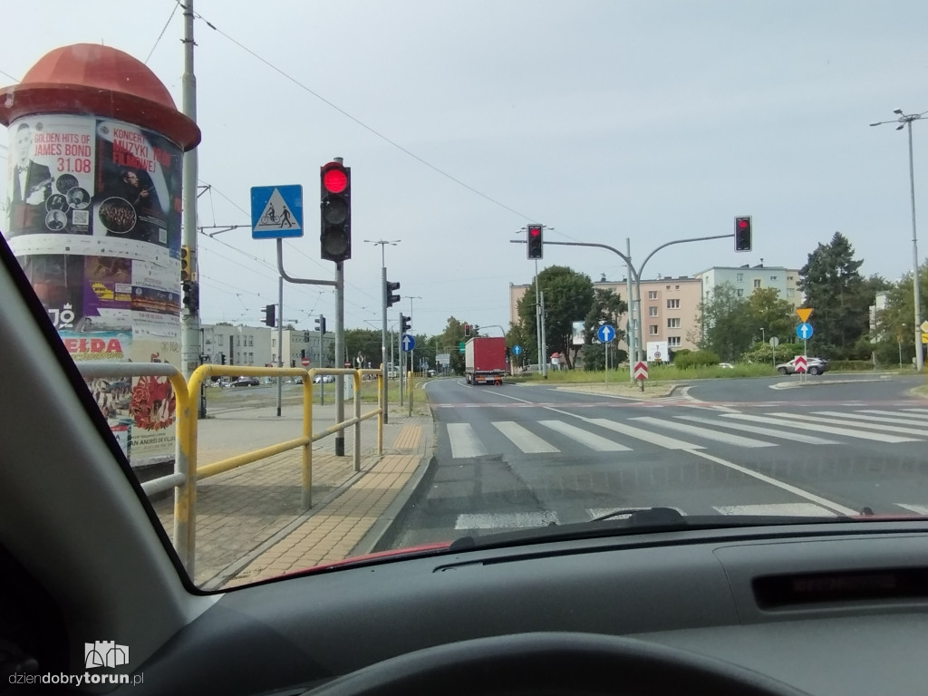 Utrudnienia w centrum Torunia