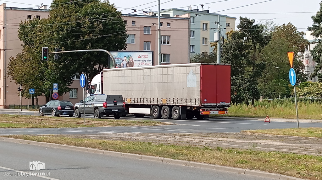Utrudnienia w centrum Torunia