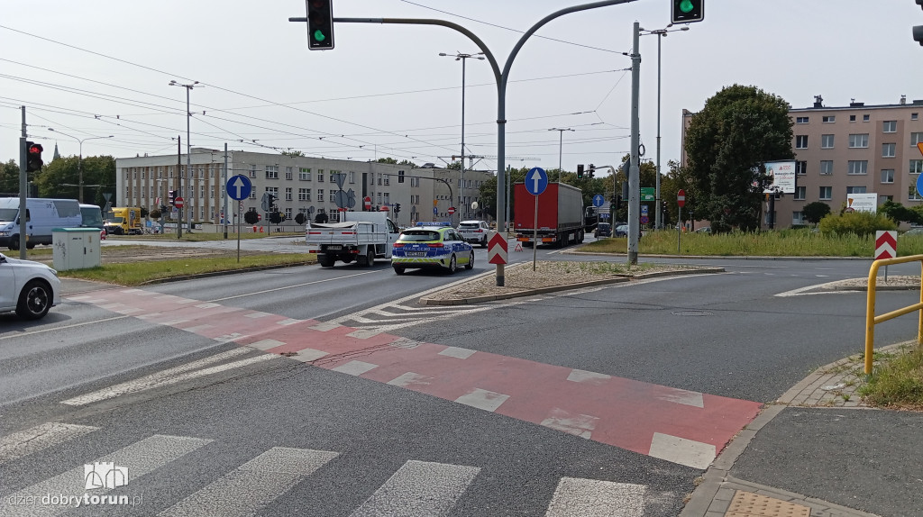 Utrudnienia w centrum Torunia