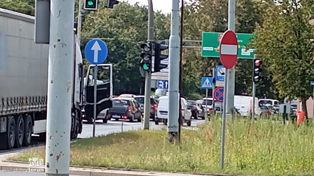Utrudnienia w centrum Torunia