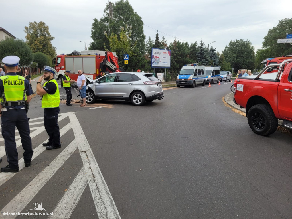 Zderzenie autobusu i osobówki w Lubrańcu