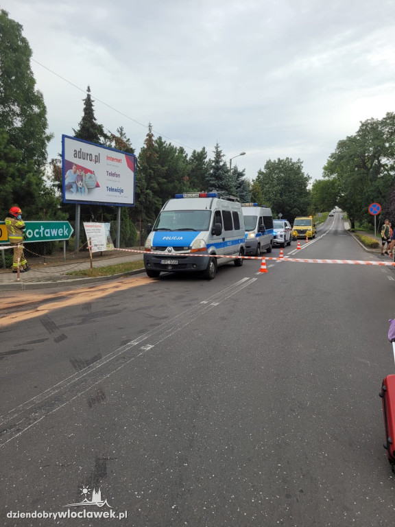 Zderzenie autobusu i osobówki w Lubrańcu