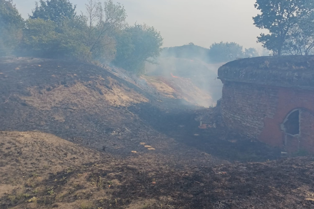 Pożar przy Forcie XII