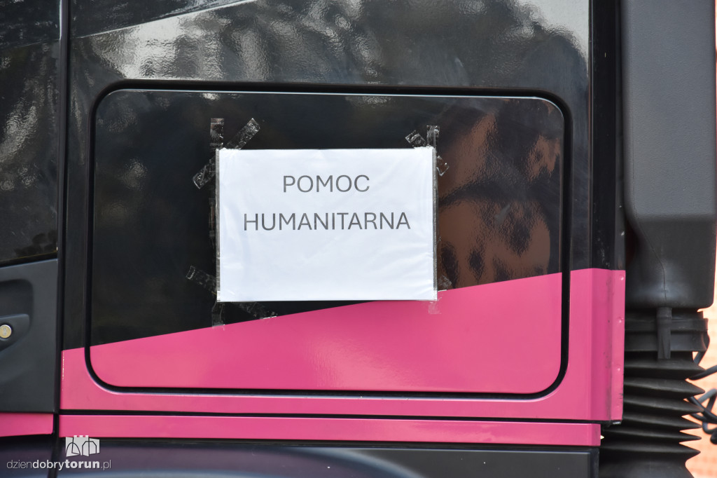 Transport z pomocą humanitarną wyrusza z Torunia