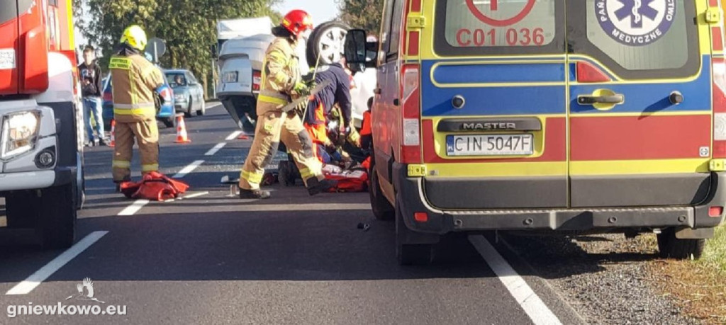 Wypadek na drodze Toruń-Inowrocław