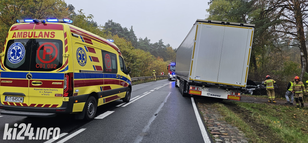 Wypadek na trasie Toruń - Inowrocław