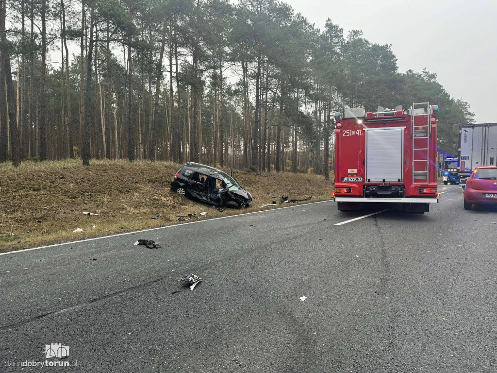 Duże utrudnienia po wypadku na DK10