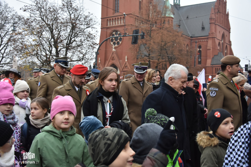 Pochód patriotyczny na 11 listopada w Toruniu