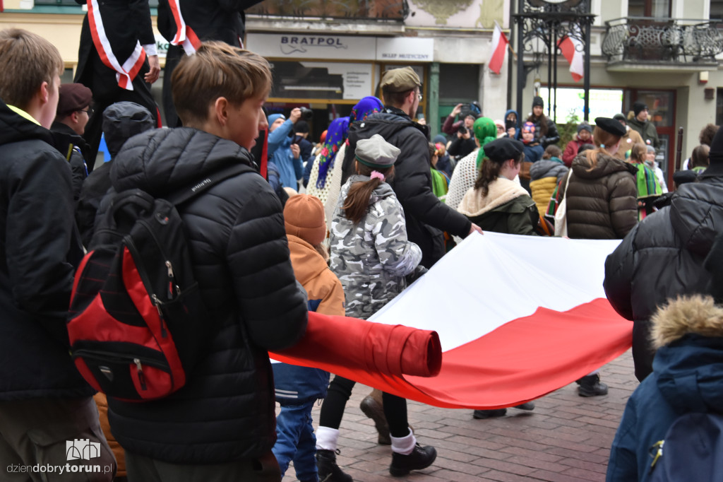 Pochód patriotyczny na 11 listopada w Toruniu