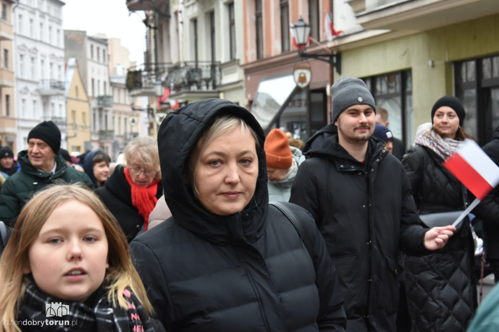 Pochód patriotyczny na 11 listopada w Toruniu