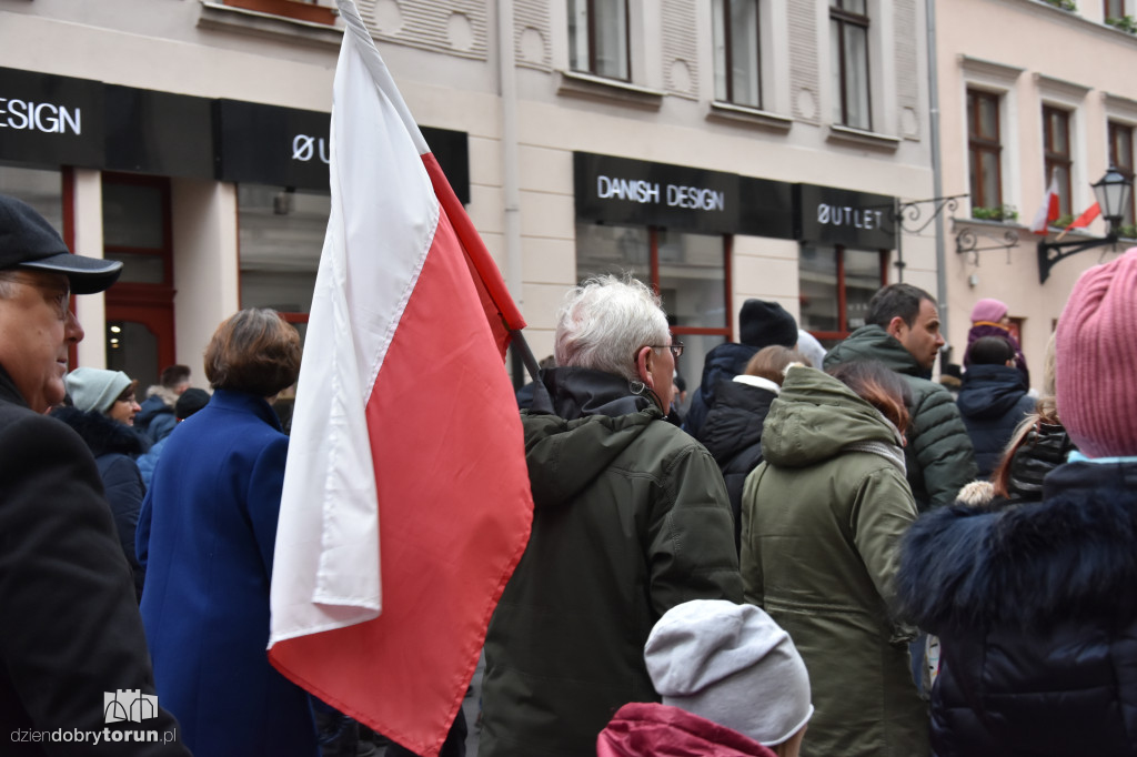 Pochód patriotyczny na 11 listopada w Toruniu