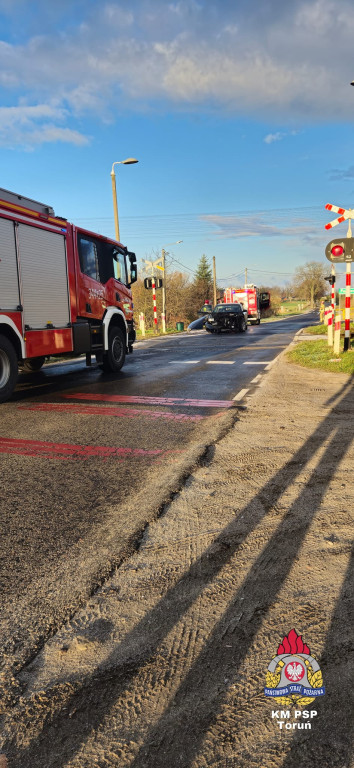 Wypadek na torach pod Chełmżą