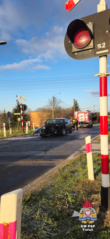 Wypadek na torach pod Chełmżą