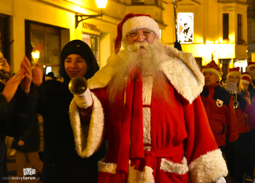 Mikołajowa parada w Toruniu