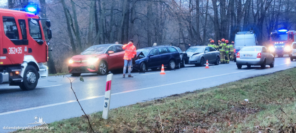 Karambol na DK91. Zderzyło się 8 pojazdów