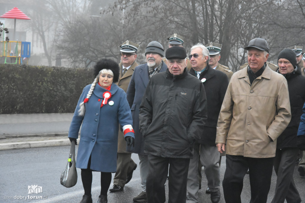 Przemarsz wojsk ulicami Torunia