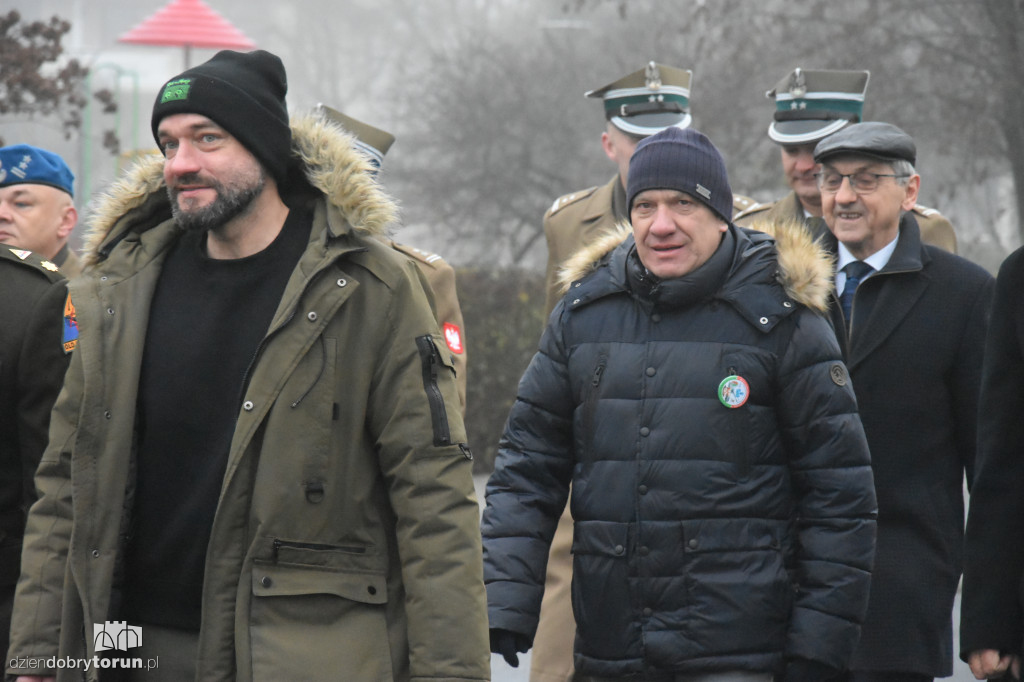Przemarsz wojsk ulicami Torunia