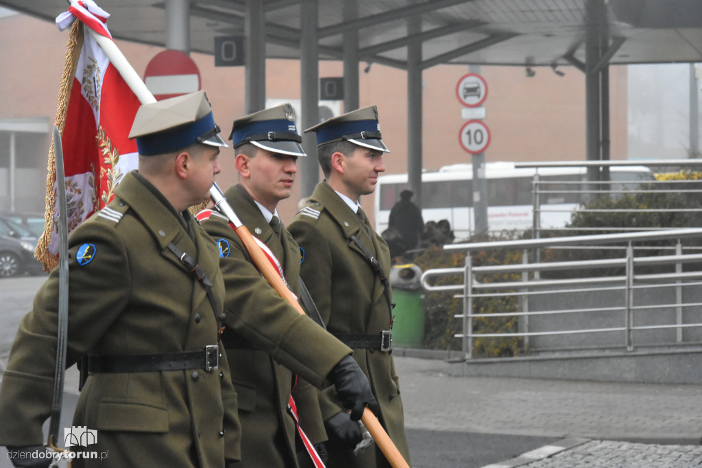 Przemarsz wojsk ulicami Torunia