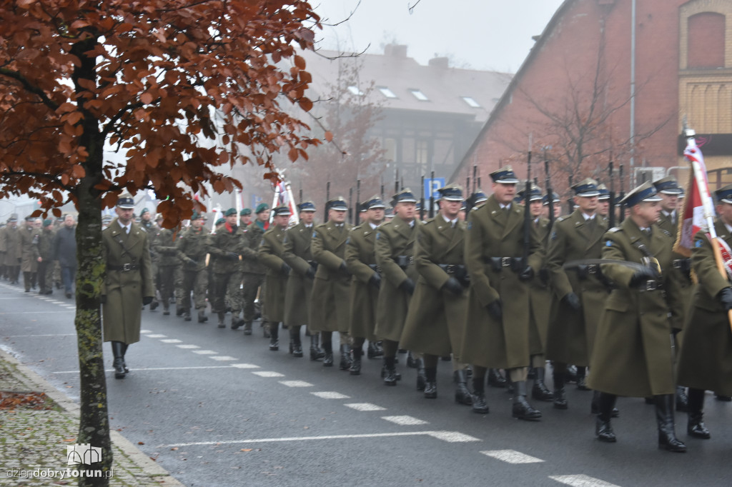 Przemarsz wojsk ulicami Torunia