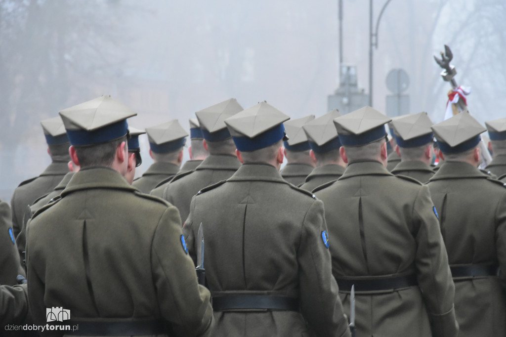 Przemarsz wojsk ulicami Torunia