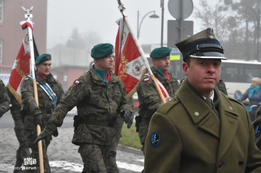 Przemarsz wojsk ulicami Torunia
