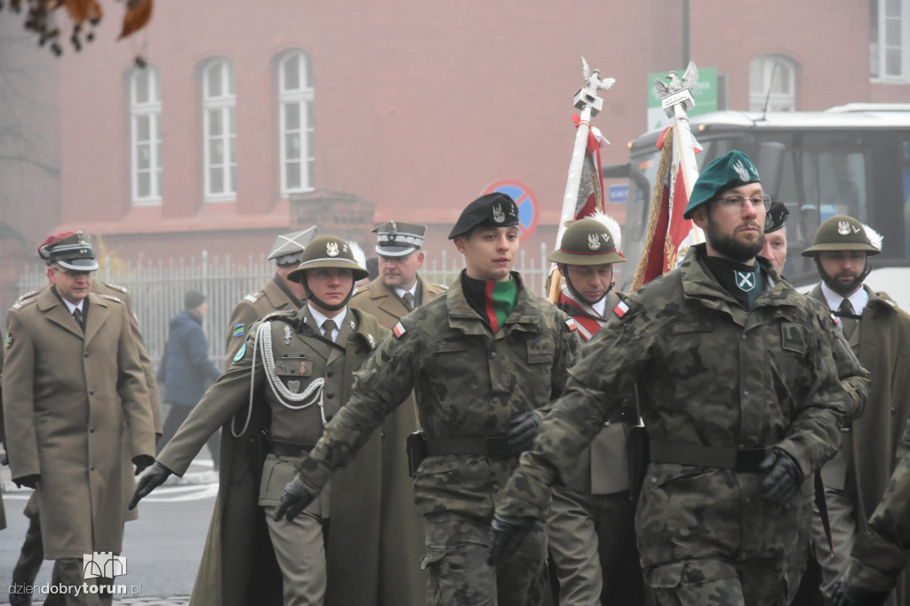 Przemarsz wojsk ulicami Torunia
